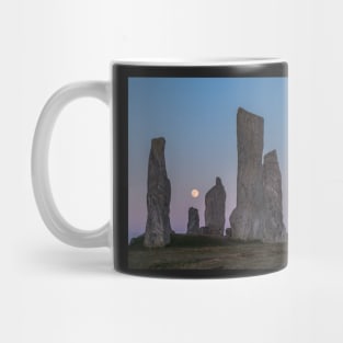 Callanish and full moon rising Mug